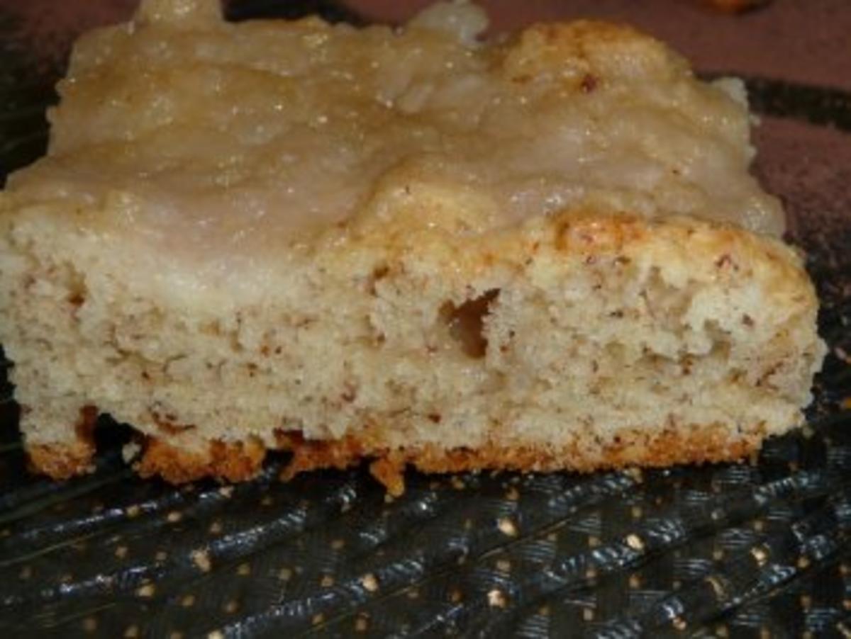 Birnen- / Apfelkuchen auf Quark-Nussteig - Rezept - Bild Nr. 2
