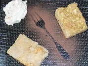 Birnen- / Apfelkuchen auf Quark-Nussteig - Rezept