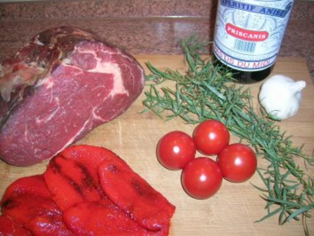 Entrecote mit Grillpaprikaschaum und Schupfnudeln - Rezept - Bild Nr. 4