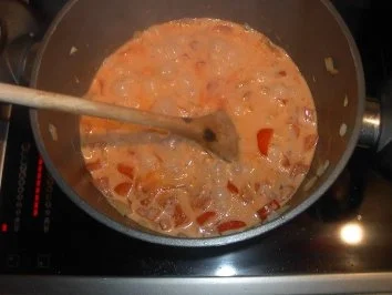 Paprikahackfleisch mit Bandnudeln - Rezept - Bild Nr. 3