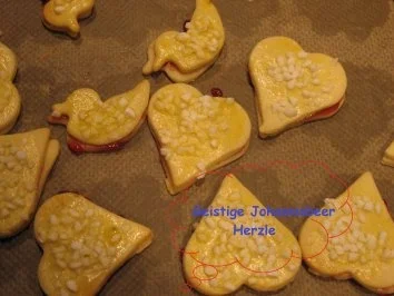 Weihnachtsplätzchen- Geistige Johannisbeer Herzle - Rezept