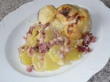 Gemüse: Blumenkohl im Kartoffel - Schinkenbett - Rezept - Bild Nr. 3