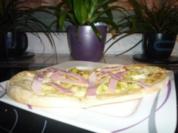 Flammkuchen Porree- Schinken - Rezept