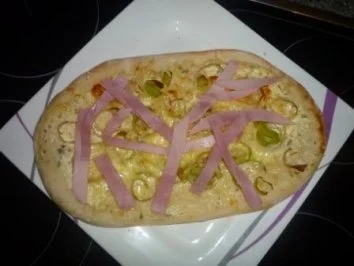 Flammkuchen Porree- Schinken - Rezept - Bild Nr. 2
