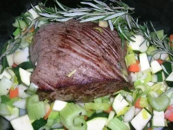 Giacommos Rinderbraten in Olivenöl geschmort, mit Polenta und Broccoli    (siehe Fotos) - Rezept - Bild Nr. 5