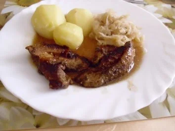 Rezept: Mutzbratenstücke aus der Pfanne Mutzbratenstücke aus der Pfanne - Rezept
