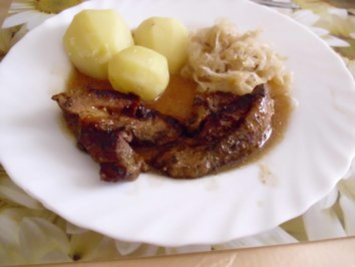 Bilder für Mutzbratenstücke aus der Pfanne - Rezept