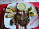 Gekochte Rinderschulter mit Kräuterpfannkuchen - Rezept