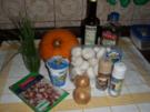 Kürbisgemüse mit Champignons und Speck - Rezept