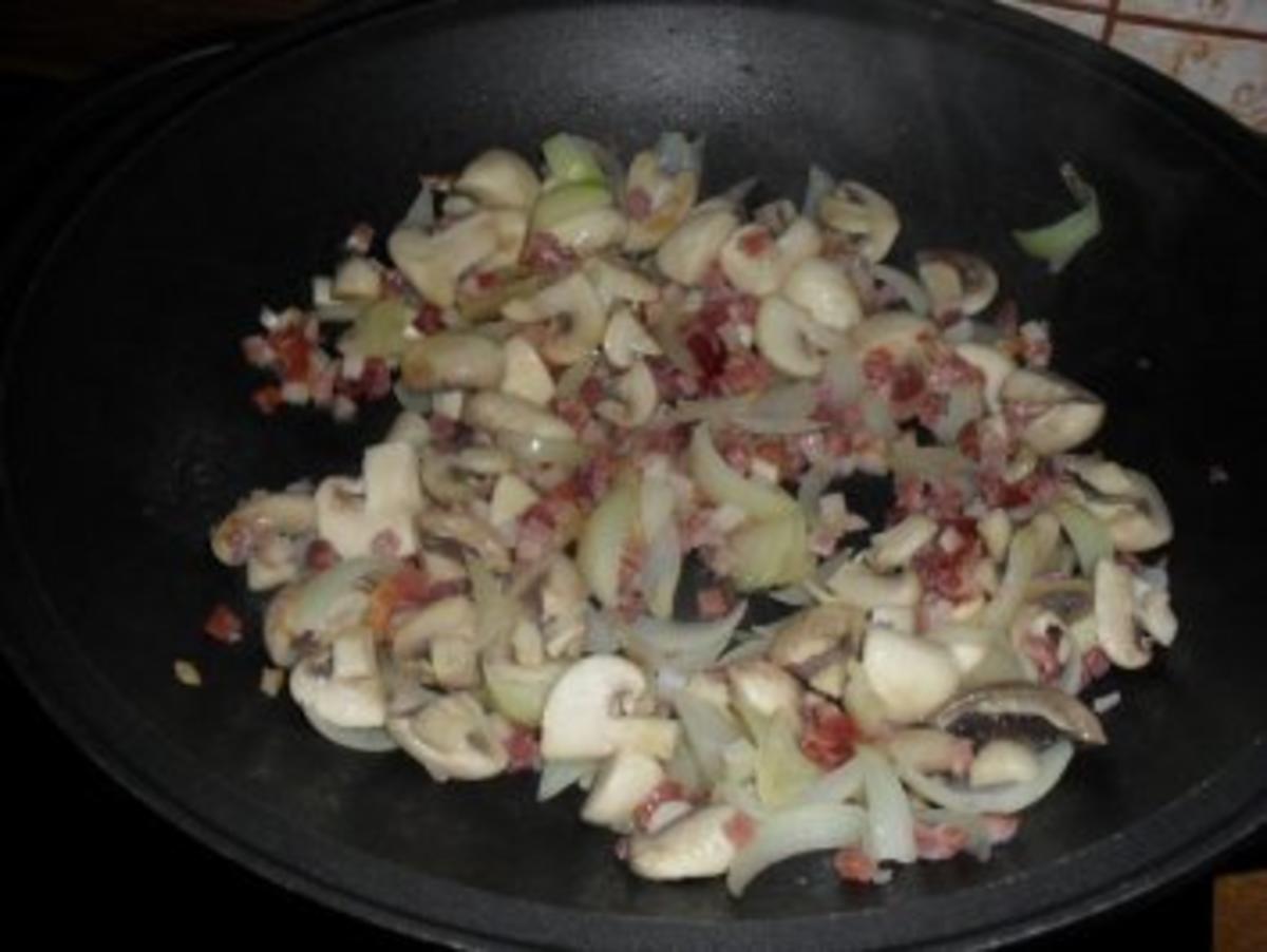 Kürbisgemüse mit Champignons und Speck - Rezept - Bild Nr. 5