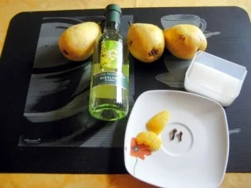 Birnen in Weißwein - Rezept