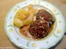 Frikadellen mit Pfeffer-Rahmsauce - Rezept