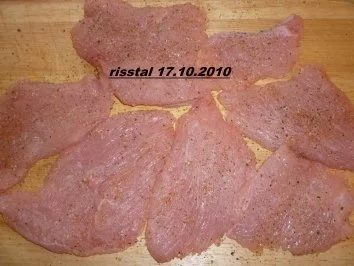 Putenschnitzelchen mit Kokospanade  und Aprikosenreis - Rezept - Bild Nr. 3