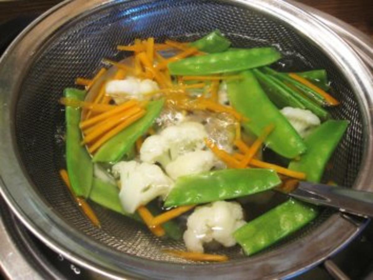 Mariniertes Schnitzel aus dem Wok mit  Nudeln und Gemüse - Rezept - Bild Nr. 4
