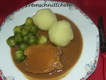 Lachsbraten in Lebkuchen - Maronen - Soße - Rezept