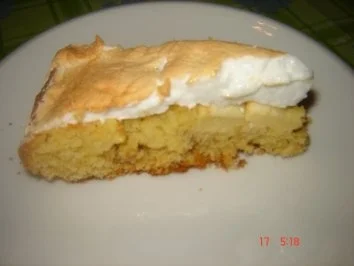 Apfelkuchen mit Baiserhaube - Rezept