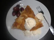 Weintraubentarte mit Vanilleeis - Rezept