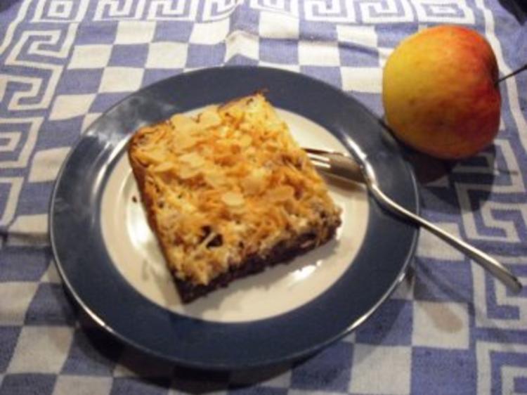 Schoko-Apfelkuchen mit Rahmguss - Rezept - kochbar.de