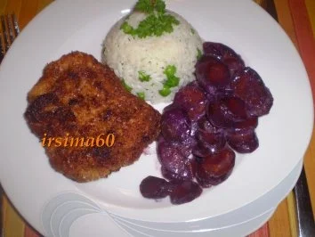 Lila Möhren in Kokosmilch gegart - Rezept