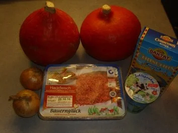 Tellergerichte: Kürbisse mit Hackfüllung - Rezept - Bild Nr. 3