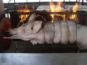 Wutz am Spiess - Rezept