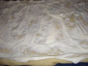 Pikante Kuchen  : Flammkuchen mit dreierlei Käse - Rezept - Bild Nr. 4