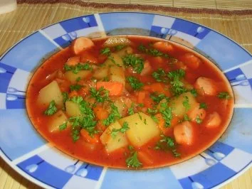 Mein Kartoffel-Eintopf mit Würstchen - Rezept