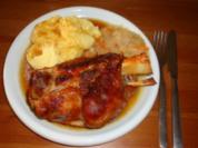 Eisbein mit Kartoffelpü & Sauerkraut - Rezept