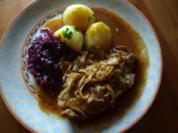Nackenbraten mit Zwiebelsoße - Rezept