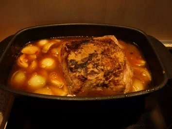 Rezept: Nackenbraten mit Zwiebelsoße Bild Nr. 5 Nackenbraten mit Zwiebelsoße - Rezept - Bild Nr. 5