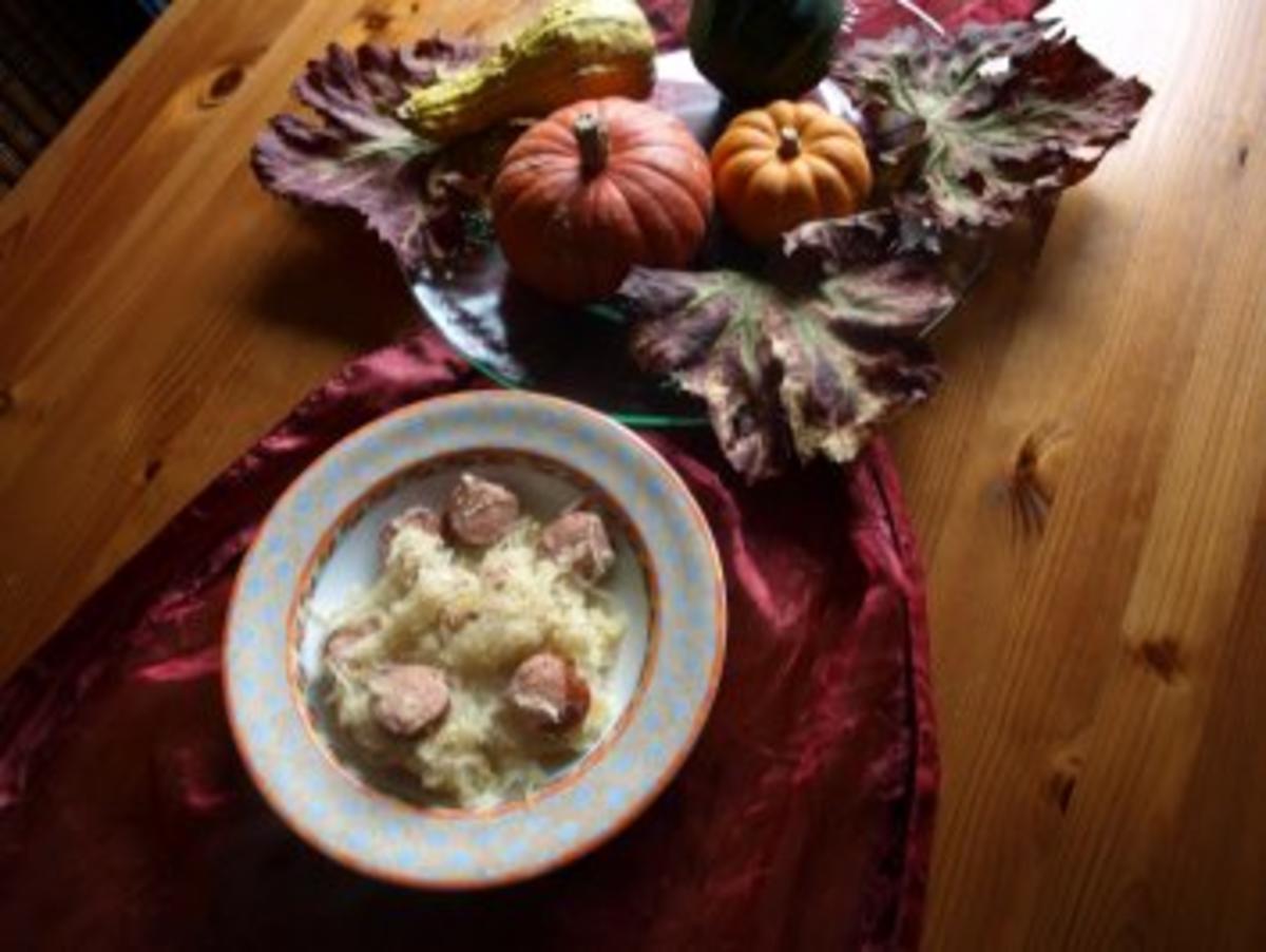 Sauerkraut-Mettwurst-Kartoffeltopf - Rezept Durch Baerenbraut