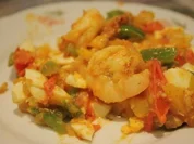 Gemüsepfanne "Espania Garnelia" - Rezept