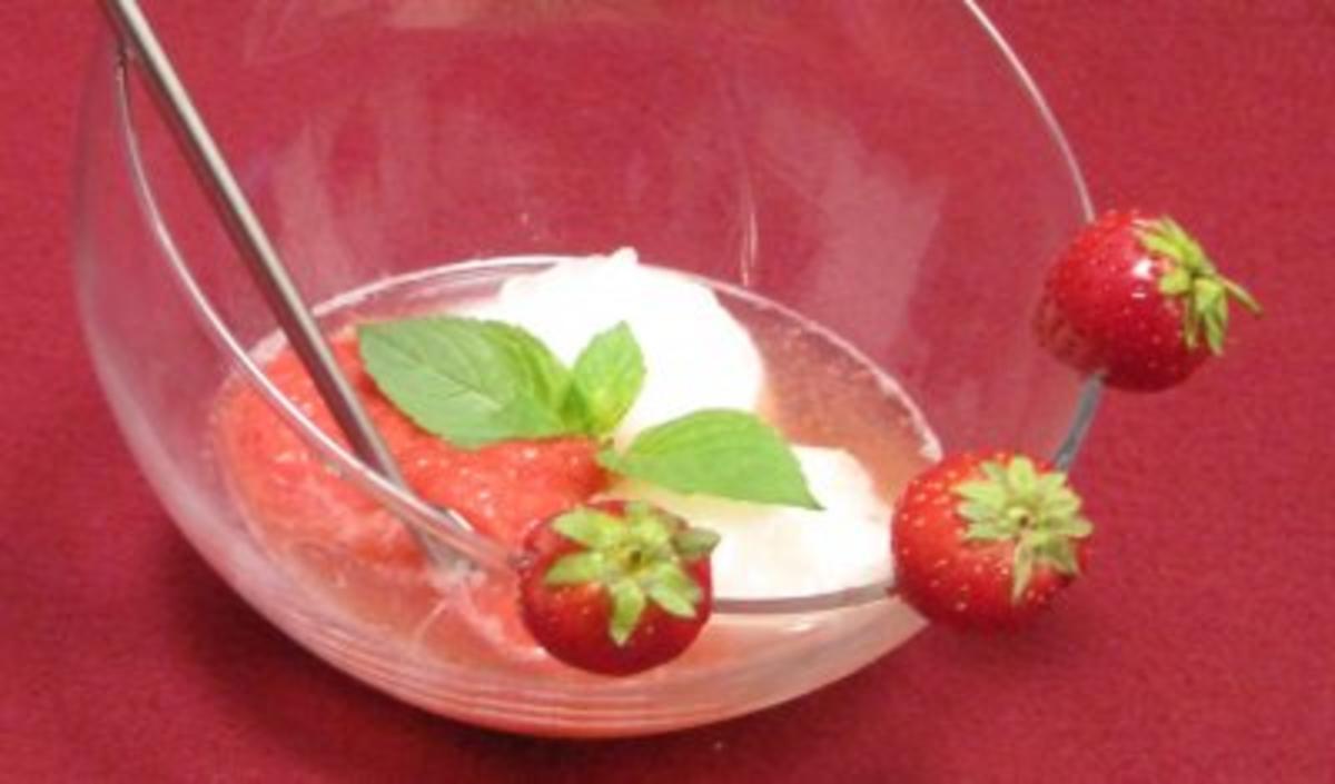 Bilder für Sorbet rot-weiß - Rezept