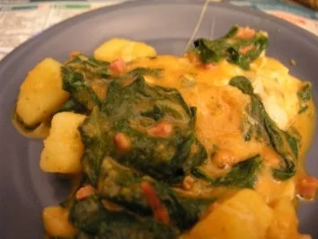 Spinat-Kartoffelauflauf - Rezept - Bild Nr. 2