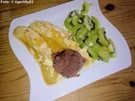 Karamellisierte Bananen an Obstsalat - Rezept