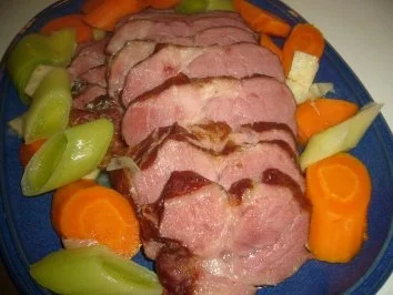 Rezept: Schweinenacken goldgelb geräuchert Bild Nr. 6 Schweinenacken goldgelb geräuchert - Rezept - Bild Nr. 6