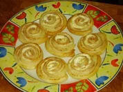 Partyhappen: Putenbrust-Ziegenkäse-Schnecken - Rezept