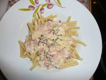 Rezept: Sauce zu Pasta mit Schinken und Käse Sauce zu Pasta mit Schinken und Käse - Rezept
