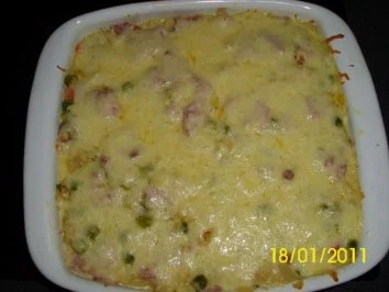 Rezept: Weißer Nudelauflauf Bild Nr. 2 Weißer Nudelauflauf - Rezept - Bild Nr. 2