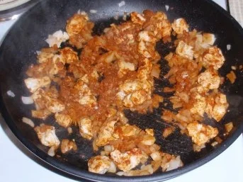 Hühnchenbrust mit Gemüse und Kartoffel-Karottenpüree - Rezept - Bild Nr. 3