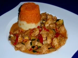 Hühnchenbrust mit Gemüse und Kartoffel-Karottenpüree - Rezept - Bild Nr. 9