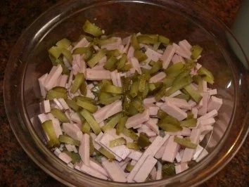 Rezept: Salatbar: FLEISCHSALAT Bild Nr. 4 Salatbar: FLEISCHSALAT - Rezept - Bild Nr. 4