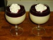 Herbstliche Assam-Creme mit Rotwein-Pflaumen - Rezept