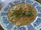 Rezept: Hokaidosuppe mit Garnelen Hokaidosuppe mit Garnelen - Rezept