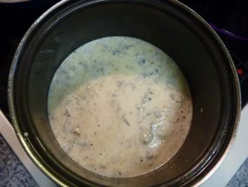 Zucchini-Nudeln mit Gorgonzolasoße - Rezept - Bild Nr. 3