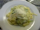 Zucchini-Nudeln mit Gorgonzolasoße - Rezept