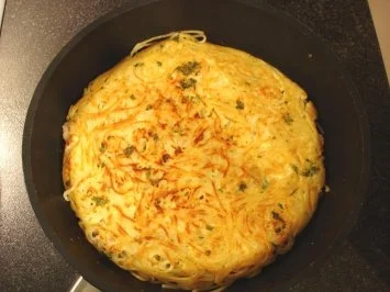 Spaghetti-Garnelen-Frittata - Rezept - Bild Nr. 2