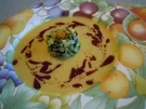 Kürbis Orangen Schaumsuppe mit Zucchini Tatare - Rezept