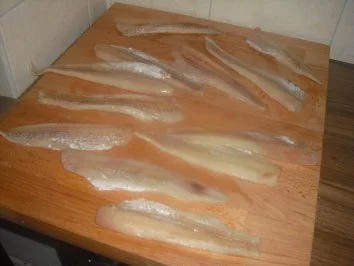 Rezept: Seelachs mit Kartoffeln, Salat und Senfsoße Bild Nr. 2 Seelachs mit Kartoffeln, Salat und Senfsoße - Rezept - Bild Nr. 2