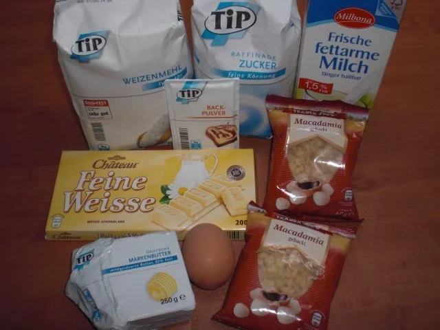 Macadamia-Muffins mit weißer Schokolade - Rezept - Bild Nr. 2